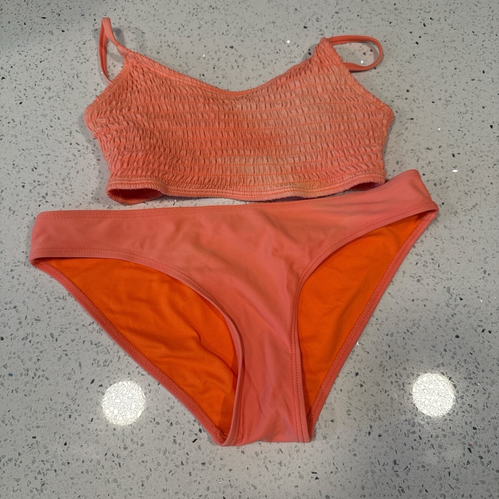 Coral Two-Piece Women's Swimwear